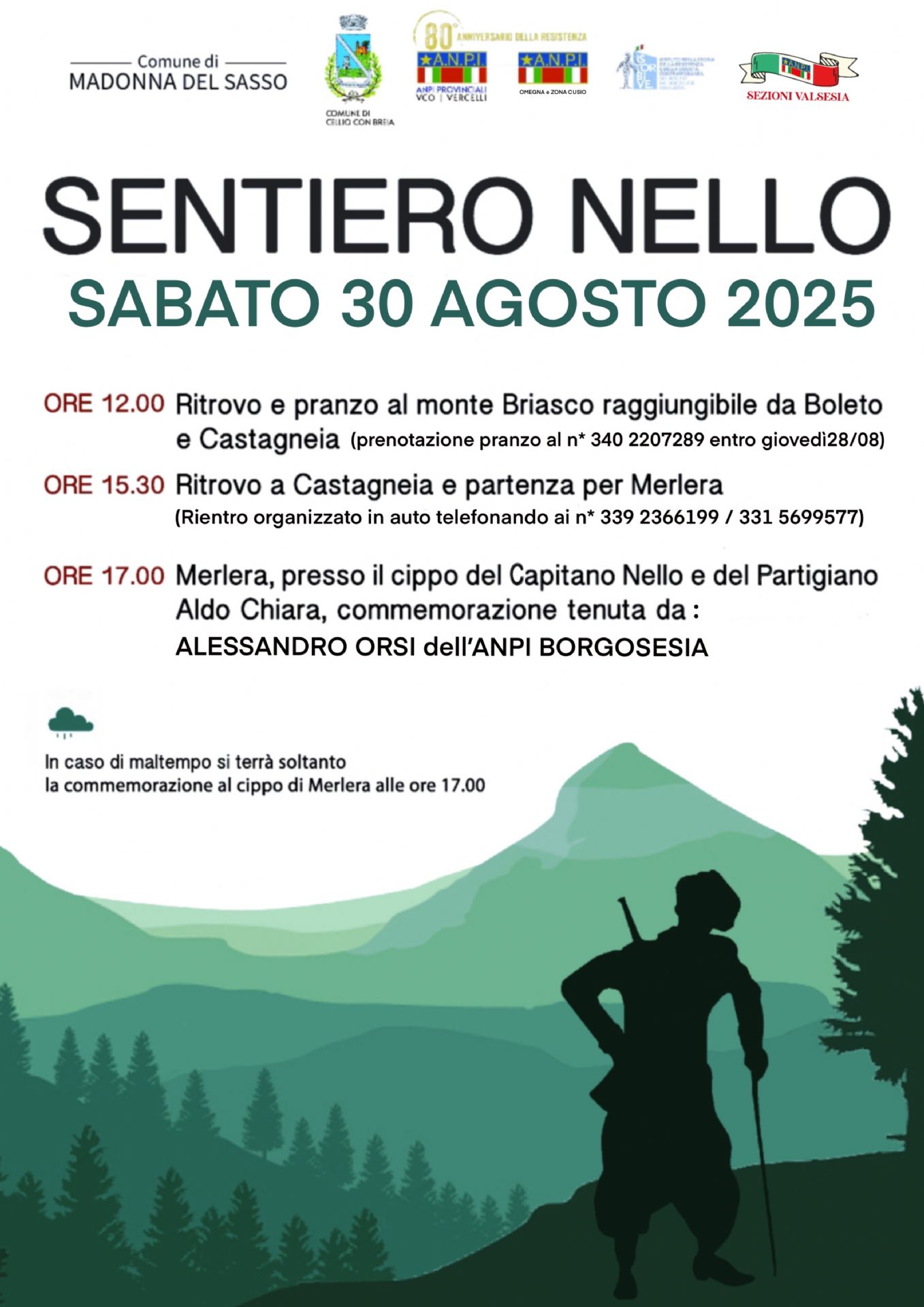 Locandina manifestazione Sentiero Nello 2025